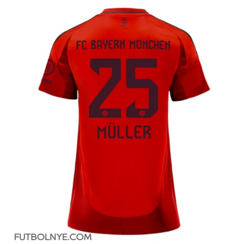 Camiseta Bayern Munich Thomas Muller #25 Primera Equipación para mujer 2024-25 manga corta